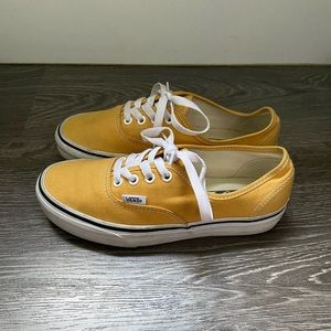 Womans mustard vans